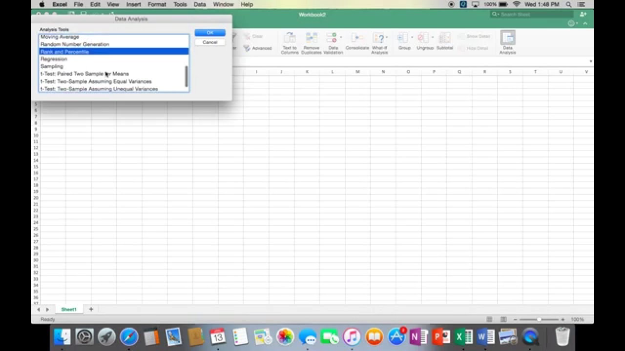 data analysis for excel mac