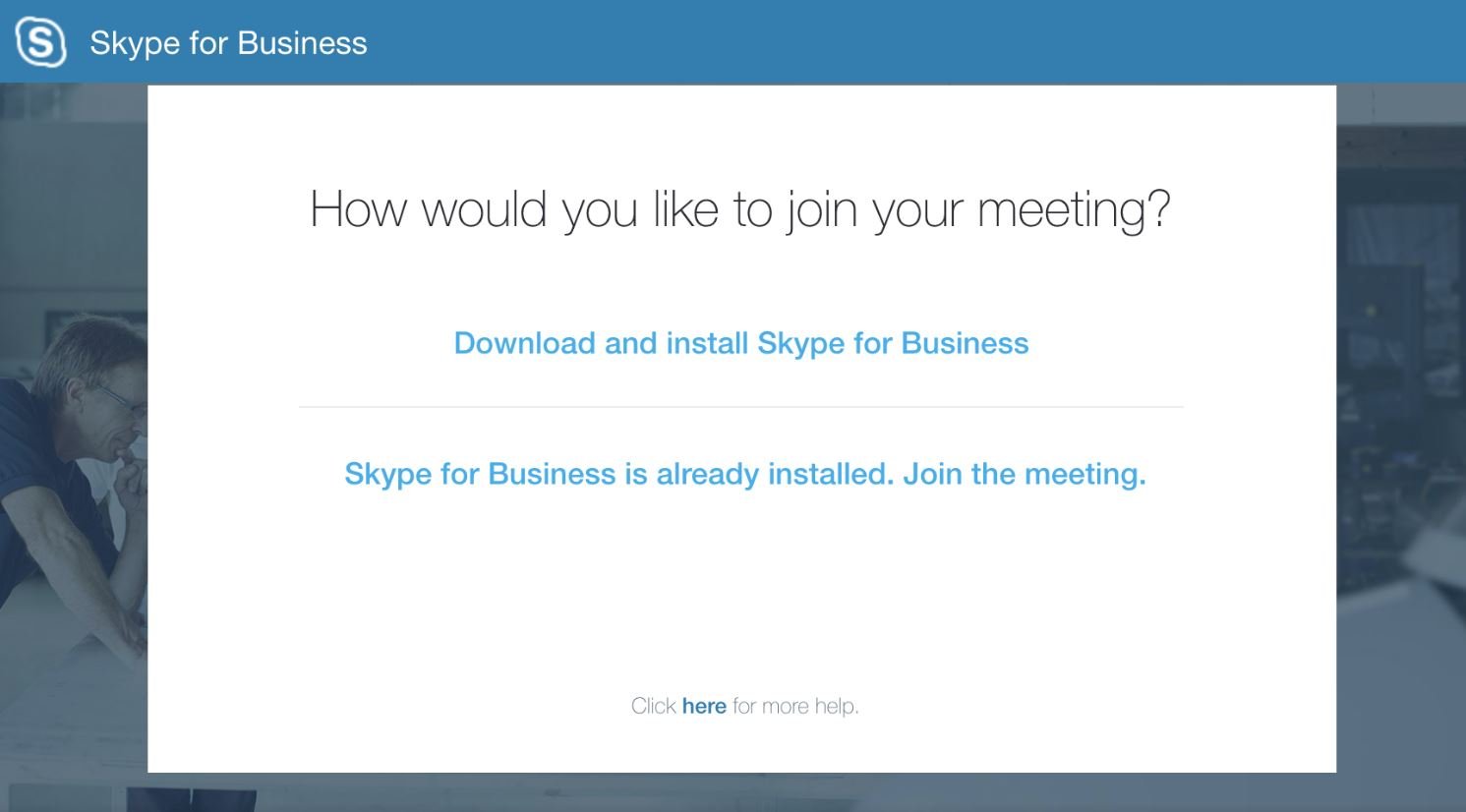 skype for business mac web app download